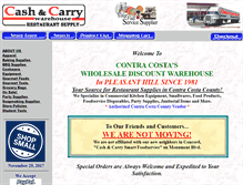 Tablet Screenshot of cashandcarrywarehouse.com